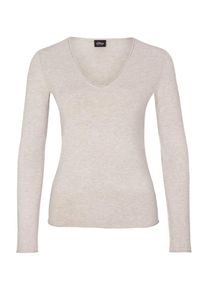 s.Oliver BLACK LABEL, Damen Pullover, Beigemeliert