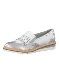 Tamaris, Damen Slipper, Silber
