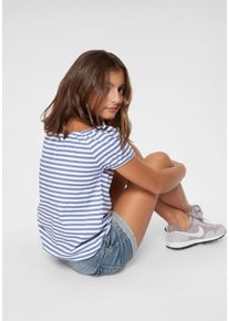 Arizona, M&auml;dchen Carshirt, Hellblau / Wei&szlig;