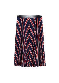 Violeta by Mango, Damen Rock 'Spike-I', Navy / Rot / Wei&szlig;