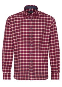 Eterna, Herren Hemd, Hellbeige / Rot