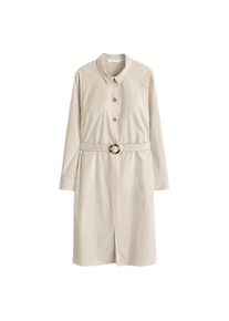 Violeta by Mango, Damen Kleid 'Patch', Braun / Weiß