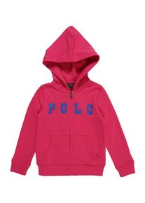 Polo Ralph Lauren, M&auml;dchen Sweatjacke 'ATLANTIC TERRY-POLO', Blau / Pink