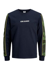 Jack & Jones JACK & JONES, Herren Sweatshirt, Dunkelblau / Neongelb / Hellgrün / Dunkelgrün