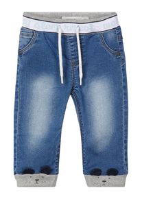 name it, M&auml;dchen Jeans, Blau / Graumeliert / Wei&szlig;