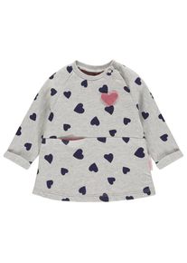 Noppies, Mädchen Kleid 'Twins', Navy / Graumeliert / Pink