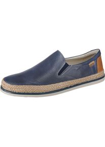 Pikolinos, Herren Slipper 'Linares', Taubenblau / Cognac