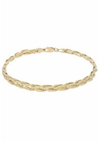 Firetti, Damen Goldarmband 'Fantasiekettengliederung', Gold