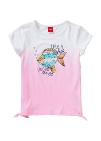 s.Oliver Junior, M&auml;dchen Shirt, Gelb / Smaragd / Pink / Wei&szlig;
