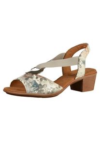 Jenny, Damen Sandalen, Beige / Hellblau / Braun