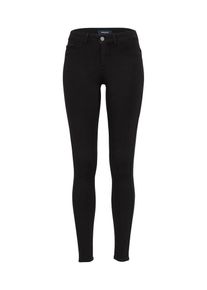 Pieces, Damen Formgebende Jeans, Schwarz
