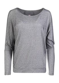 gwynedds, Damen Langarmshirt, Schwarz / Silber