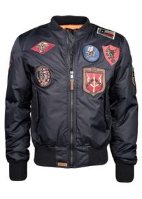 Top Gun, Herren Bomberjacke, Schwarz