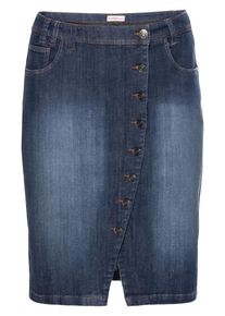 sheego Denim, Damen Rock, Blau