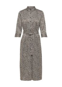 Only, Damen Kleid 'Snake', Hellbraun / Dunkelbraun / Weiß