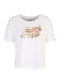 New Balance, Damen Shirt 'SWEET NECTAR NB T', Mischfarben / Weiß