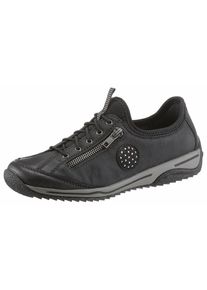 Rieker, Damen Slipper, Schwarz