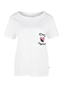 Q/S Designed By, Damen T-Shirt, Weiß