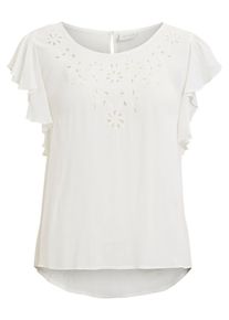 Vila, Damen Shirt 'VINELLIE', Wei&szlig;
