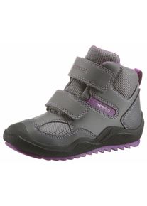 GEOX KIDS, M&auml;dchen Winterstiefel, Grau / Lila