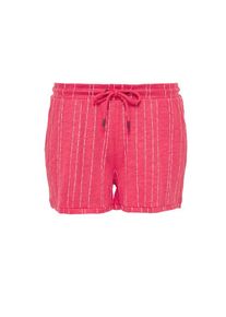 s.Oliver RED LABEL, Damen Jerseyshorts, Pink / Wei&szlig;