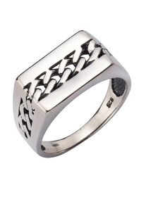 Firetti, Herren Ring mit Panzerkettengliederung, Silber