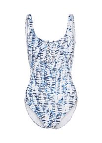 watercult, Damen Badeanzug 'swimsuit', Indigo / Wei&szlig;