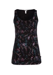 Q/S Designed By, Damen Tanktop, Petrol / Pink / Schwarz / Weiß