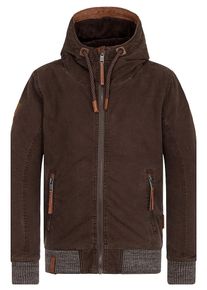 Naketano, Herren Jacket 'Isch brauch Deo!!!!', Braun