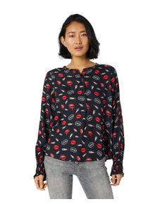 FROG BOX Frogbox, Damen Bluse, Rot / Schwarz