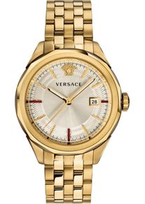 Versace, Herren Uhr 'GLAZE, VERA00618', Gold / Weiß