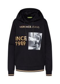 Versace Jeans, Damen Sweatshirt 'TDP308 GREEK 1989', Gold / Schwarz / Weiß
