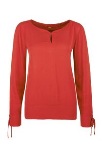 s.Oliver RED LABEL, Damen Bluse mit Strukturmuster, Rot