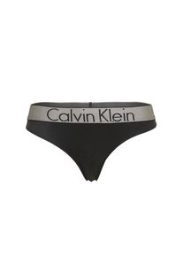Calvin Klein Underwear, Damen String 'THONG', Grau / Schwarz