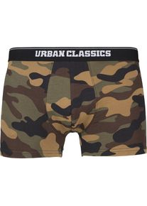 Urban Classics, Herren Boxer Shorts, Braun / Grau