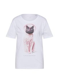 Einstein Newton EINSTEIN & NEWTON, Damen Shirt 'Astro Cat', Grau / Altrosa / Weiß