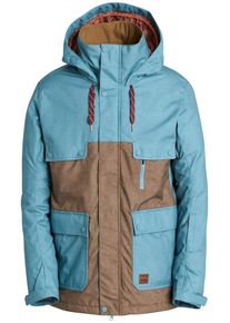 Billabong, Herren Snowboardjacke 'Craftman', Rauchblau / Hellbraun