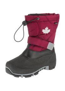 Canadians BY INDIGO, M&auml;dchen Winterstiefel, Grau / Rot / Schwarz / Wei&szlig;