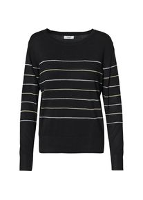 Jacqueline de Yong, Damen Pullover, Gold / Schwarz / Silber