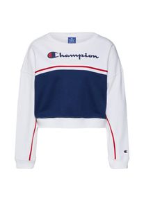 Champion Authentic Athletic Apparel, Damen Sweatshirt 'Rochester Crewneck', Navy / Wei&szlig;