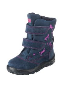 Elefanten, M&auml;dchen Winterstiefel 'CELINA', Nachtblau / Lila