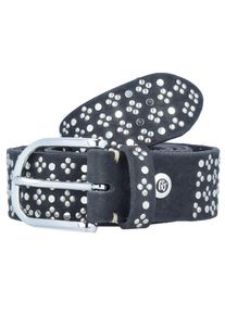 B.belt Handmade In Germany, Damen Nietengürtel, Basaltgrau