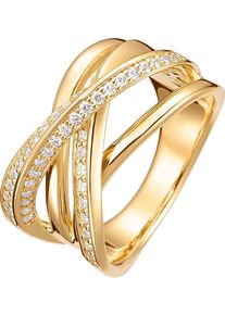 Christ, Damen Ring, Gold / Weiß
