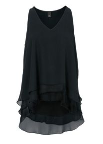Heine, Damen Webtop, Schwarz