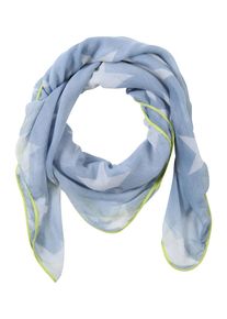 Codello, Damen Tuch 'STARS WASHED LOOK PIPING', Hellblau / Neongrün / Weiß