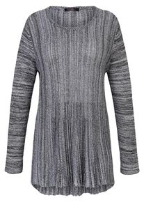 Emilia Lay, Damen Pullover, Dunkelgrau / Wei&szlig;