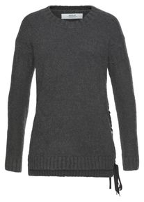 Replay, Damen Pullover 'Masche', Dunkelgrau / Schwarz