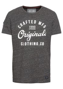 Jack & Jones JACK & JONES, Herren T-Shirt 'JORCHAMPS TEE CREW NECK', Dunkelgrau / Weiß