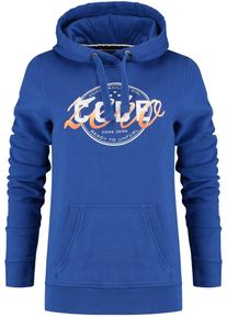 Code-Zero, Damen Kapuzenpullover 'Unfurl Hoody', Blau