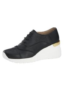 Heine, Damen Sneaker, Gold / Schwarz / Wei&szlig;